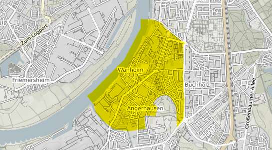Immobilienpreisekarte Duisburg Wanheim Angerhausen